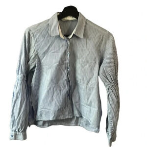 Zara basic XS button up blouse, 100% cotton